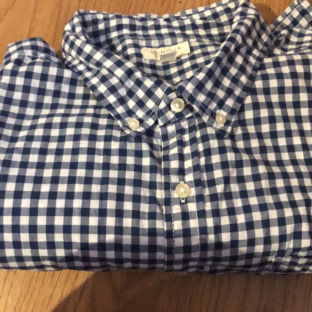 Men’s Sonoma blue and white shirt XL - Picture 4 of 6